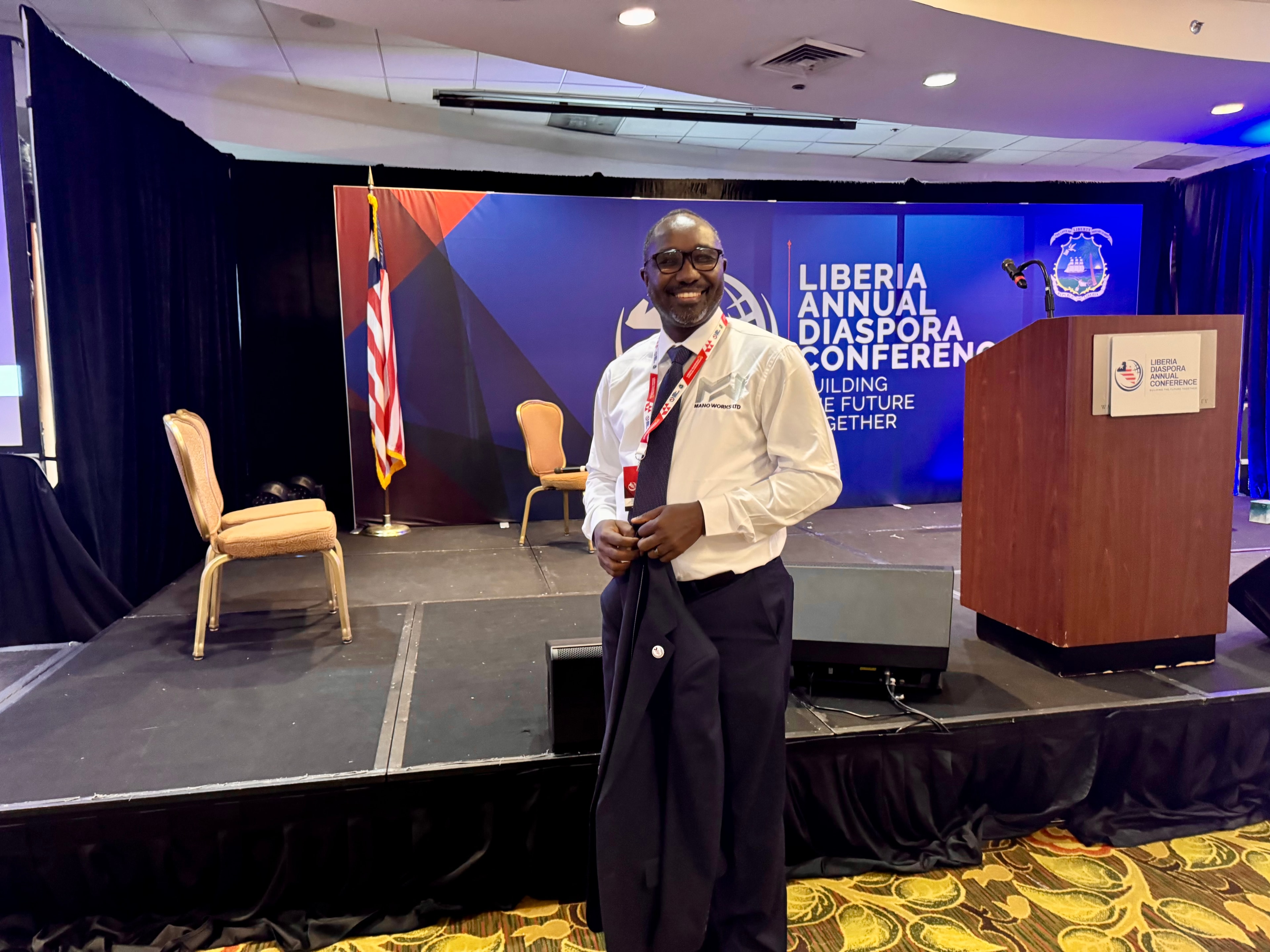 ManoWorks representative at Liberia Annual Diaspora Conference