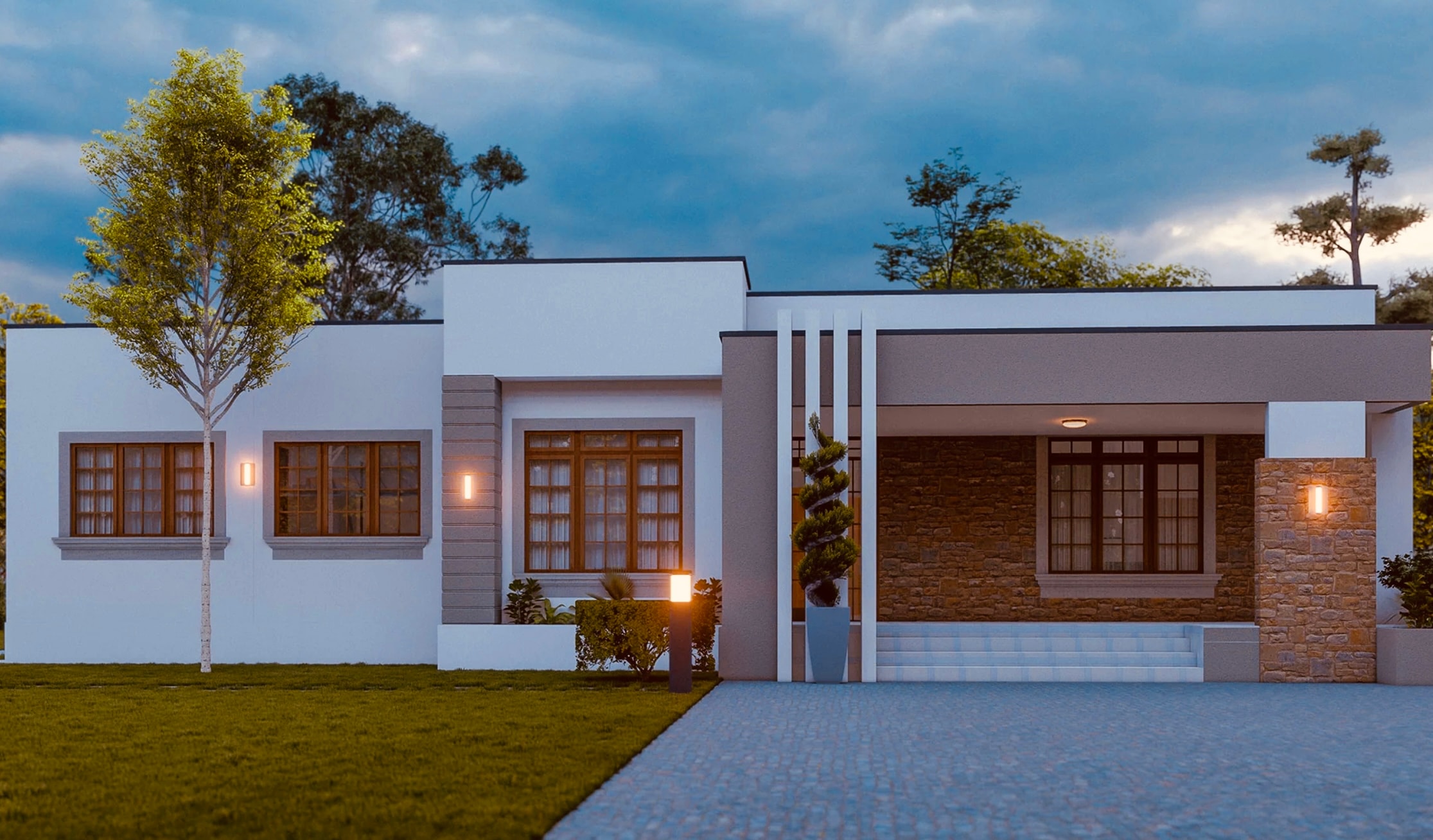 Modern single-storey residential design